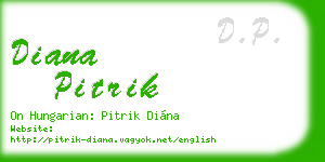 diana pitrik business card